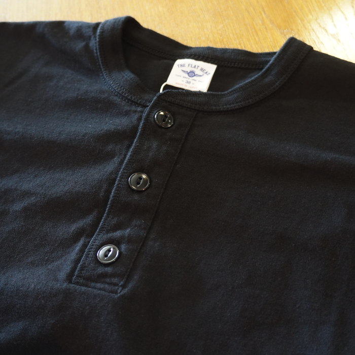 FN-TSH-003 ヘンリーネックTシャツ003 FNTSH003 FLATHEAD フラットヘッドTシャツ FLATHEAD フラットヘッドヘンリーネックTシャツの画像