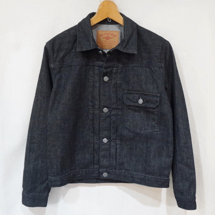 FN-OJ-DB001 BK ブラックデニムジャケット FNOJDB001 FLATHEAD フラットヘッド DENIMJACKET デニムジャケット Gジャン ジージャンの画像