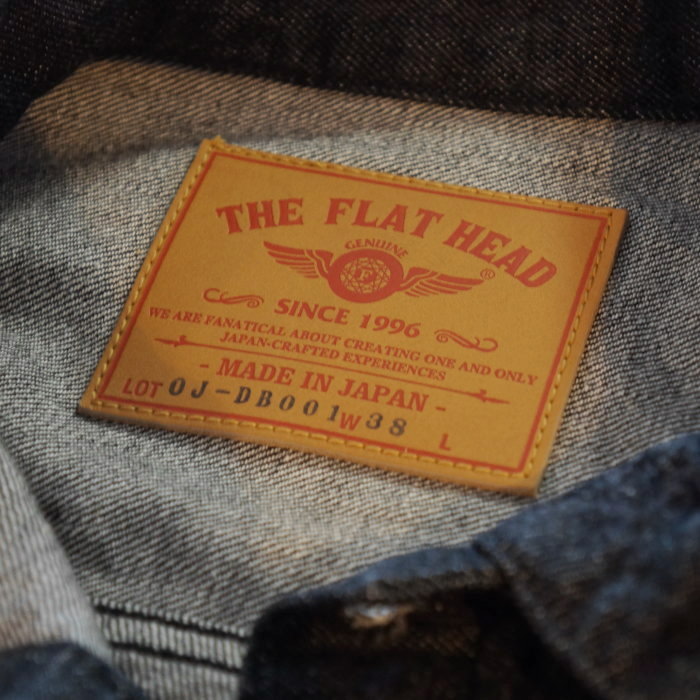 FN-OJ-DB001 BK ブラックデニムジャケット FNOJDB001 FLATHEAD フラットヘッド DENIMJACKET デニムジャケット Gジャン ジージャンの画像