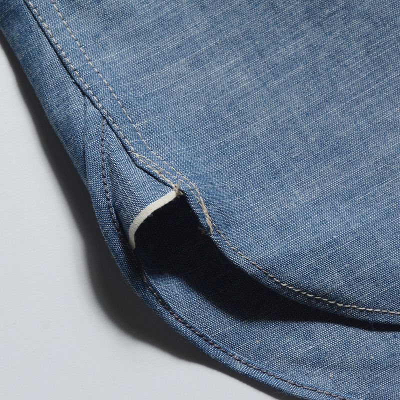 7623 ID 56 INDIGO CHAMBRAY DELUXEWARE デラックスウエアワークシャツ-シャツ長袖の画像