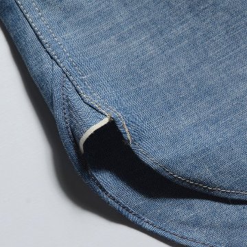 7623 ID 56 INDIGO CHAMBRAY DELUXEWARE デラックスウエアワークシャツ-シャツ長袖の画像