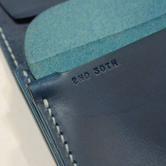 CBM185-2ND-BL-30周年記念2ND別注CBM185マチ付きロングウォレット-CBM1852ND-2ND別注黒羽（CROW：クロウ)ロングウォレット(長財布)の画像