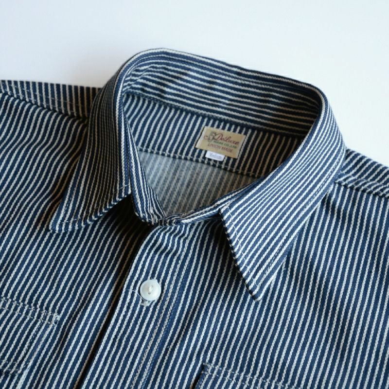 HV-01S HICKORY SHORT SLEEVE HV01S DELUXEWARE デラックスウエア半袖シャツ シャツ半袖の画像