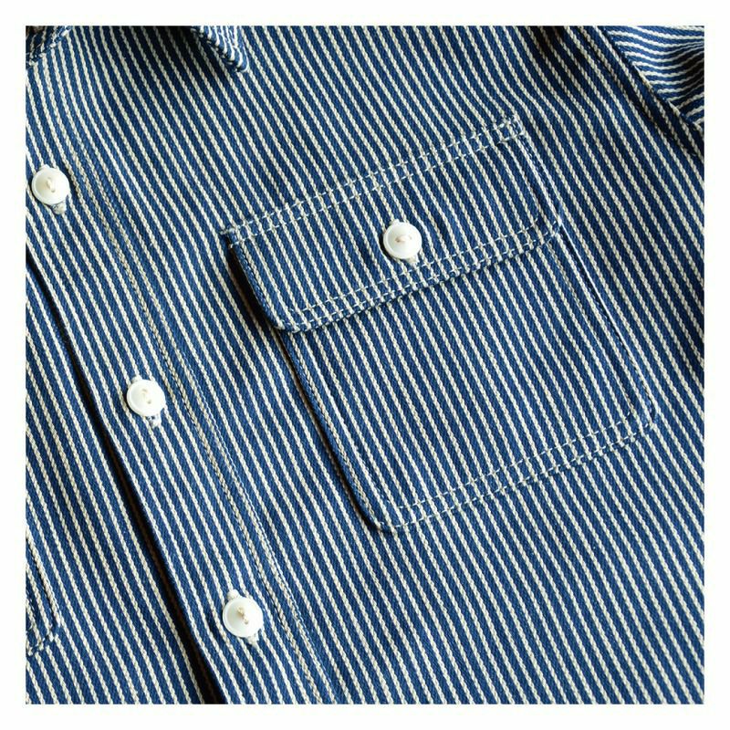 HV-01S HICKORY SHORT SLEEVE HV01S DELUXEWARE デラックスウエア半袖シャツ シャツ半袖の画像