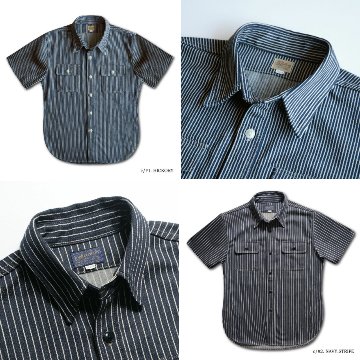 HV-01S HICKORY SHORT SLEEVE HV01S DELUXEWARE デラックスウエア半袖シャツ シャツ半袖の画像