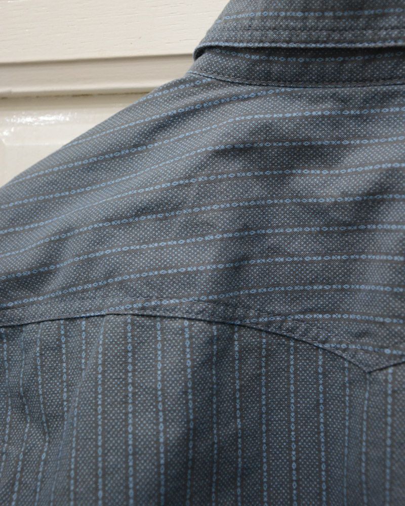 WWS-31S PATTERNED INDIGO WWS31S DELUXEWARE デラックスウエア半袖シャツ シャツ半袖の画像