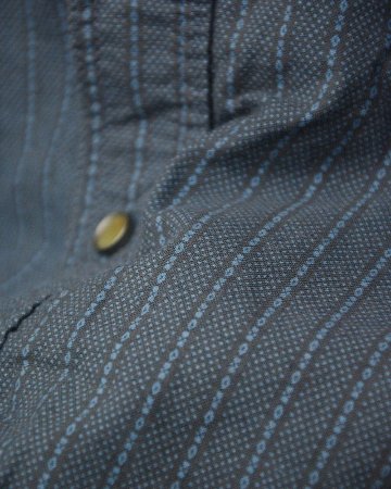 WWS-31S PATTERNED INDIGO WWS31S DELUXEWARE デラックスウエア半袖シャツ シャツ半袖の画像