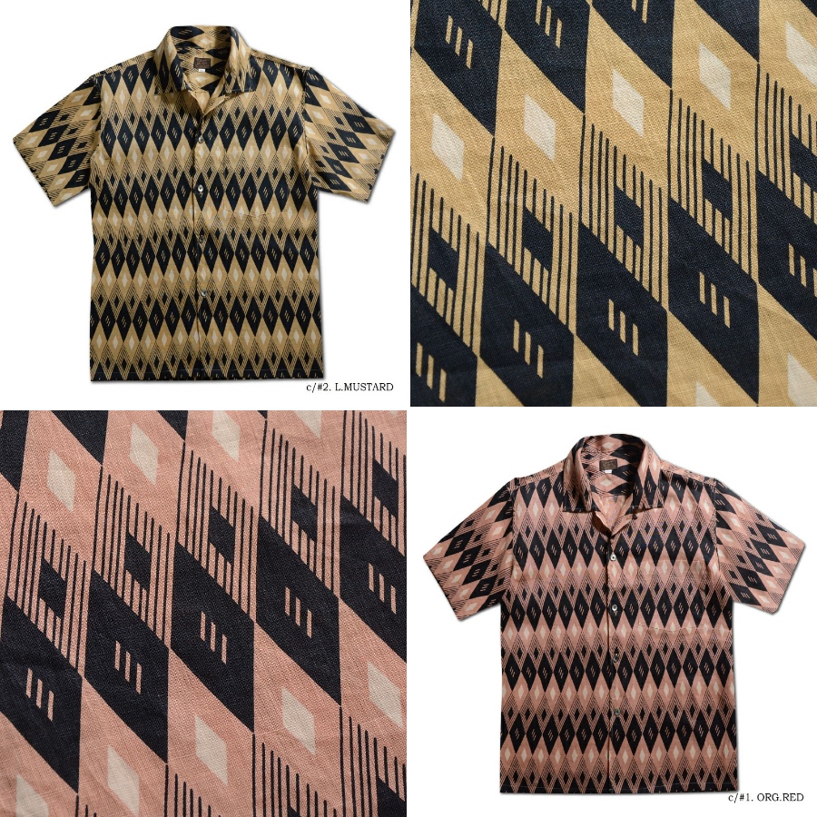 AL-19S 50s ARGYLE AL19S DELUXEWARE デラックスウエア半袖 デラックスウエアシャツ アロハシャツの画像