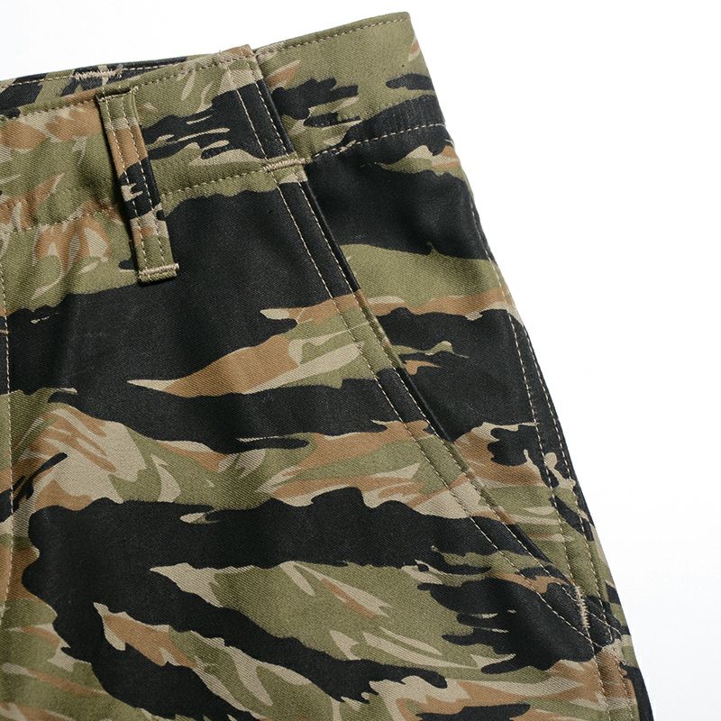 DX100H CAMO ショートボトムDX100H DELUXEWARE デラックスウエアショートボトム デラックスウエアショートパンツ 短パン ハーフパンツ ワークショートパンツの画像