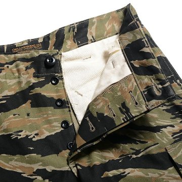 DX100H CAMO ショートボトムDX100H DELUXEWARE デラックスウエアショートボトム デラックスウエアショートパンツ 短パン ハーフパンツ ワークショートパンツの画像
