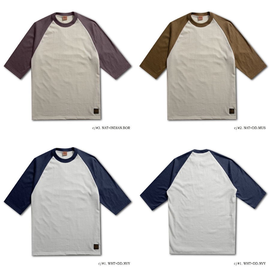 URES-09 3/4SLEEVE PLAIN TSHIRT URES09 DELUXEWARE デラックスウエア七分袖Tシャツの画像