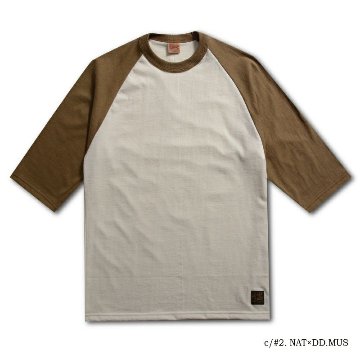 URES-09 3/4SLEEVE PLAIN TSHIRT URES09 DELUXEWARE デラックスウエア七分袖Tシャツの画像