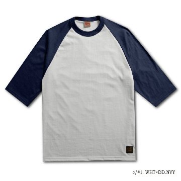 URES-09 3/4SLEEVE PLAIN TSHIRT URES09 DELUXEWARE デラックスウエア七分袖Tシャツの画像
