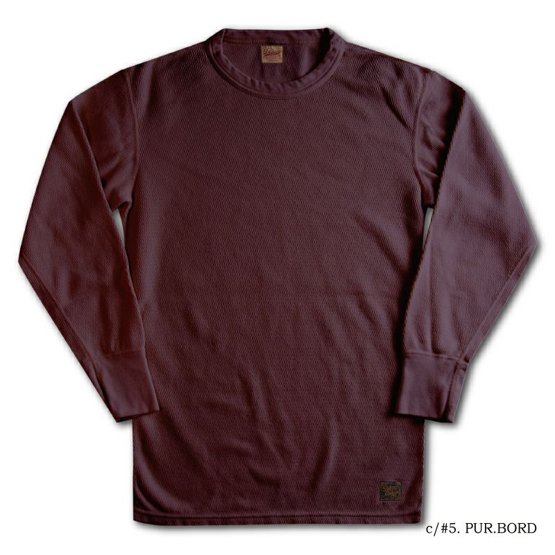 MILC-00 BOR2(PUR.BOR) MIL-SPEC THERMAL PLAIN MILC00 DELUXEWARE デラックスウエアサーマルＴシャツ 無地サーマルの画像