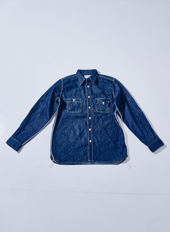 SJWS-SC02 サムライコットンデニムワークシャツ SJWSSC02 SAMURAIJEANS サムライジーンズシャツ 長袖シャツ デニムシャツの画像