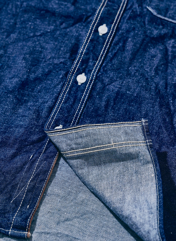 SJWS-SC02 サムライコットンデニムワークシャツ SJWSSC02 SAMURAIJEANS サムライジーンズシャツ 長袖シャツ デニムシャツの画像