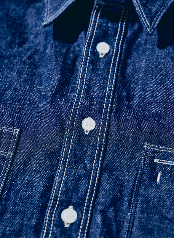 SJWS-SC02 サムライコットンデニムワークシャツ SJWSSC02 SAMURAIJEANS サムライジーンズシャツ 長袖シャツ デニムシャツの画像
