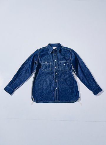 SJWS-SC02 サムライコットンデニムワークシャツ SJWSSC02 SAMURAIJEANS サムライジーンズシャツ 長袖シャツ デニムシャツの画像