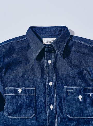 SJWS-SC02 サムライコットンデニムワークシャツ SJWSSC02 SAMURAIJEANS サムライジーンズシャツ 長袖シャツ デニムシャツの画像