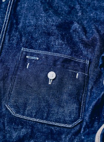 SJWS-SC02 サムライコットンデニムワークシャツ SJWSSC02 SAMURAIJEANS サムライジーンズシャツ 長袖シャツ デニムシャツの画像