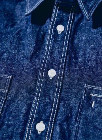 SJWS-SC02 サムライコットンデニムワークシャツ SJWSSC02 SAMURAIJEANS サムライジーンズシャツ 長袖シャツ デニムシャツの画像