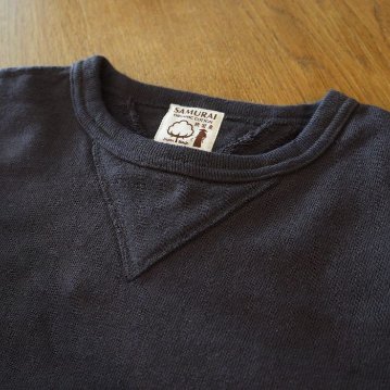 SWS-SC01 BK サムライコットン10番ヘビー零裏毛スウェット SWSSC01 SAMURAIJEANS サムライジーンズスウェット・サムライジーンズスエットの画像
