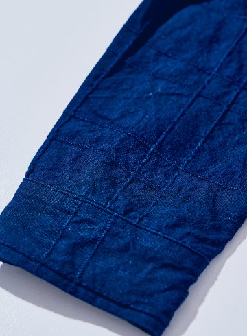 SSS25-YRC 藍 藍襟脱着切り替えシャツ SSS25YRC SAMURAIJEANS サムライジーンズシャツ 長袖シャツの画像