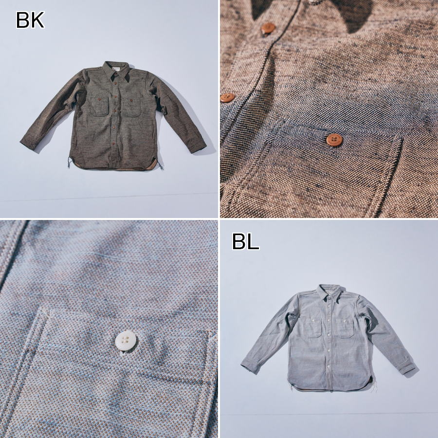 SMN25-01 無地ネルシャツ SMN2501 SAMURAIJEANS サムライジーンズネルシャツ 長袖シャツの画像