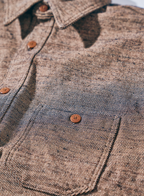 SMN25-01 無地ネルシャツ SMN2501 SAMURAIJEANS サムライジーンズネルシャツ 長袖シャツの画像