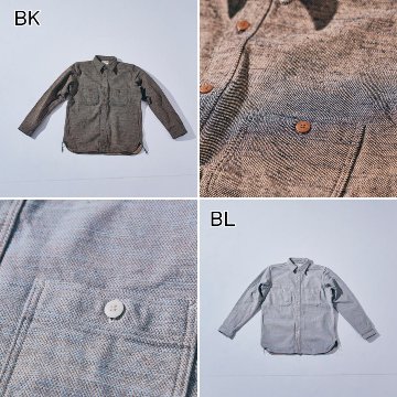 SMN25-01 無地ネルシャツ SMN2501 SAMURAIJEANS サムライジーンズネルシャツ 長袖シャツの画像