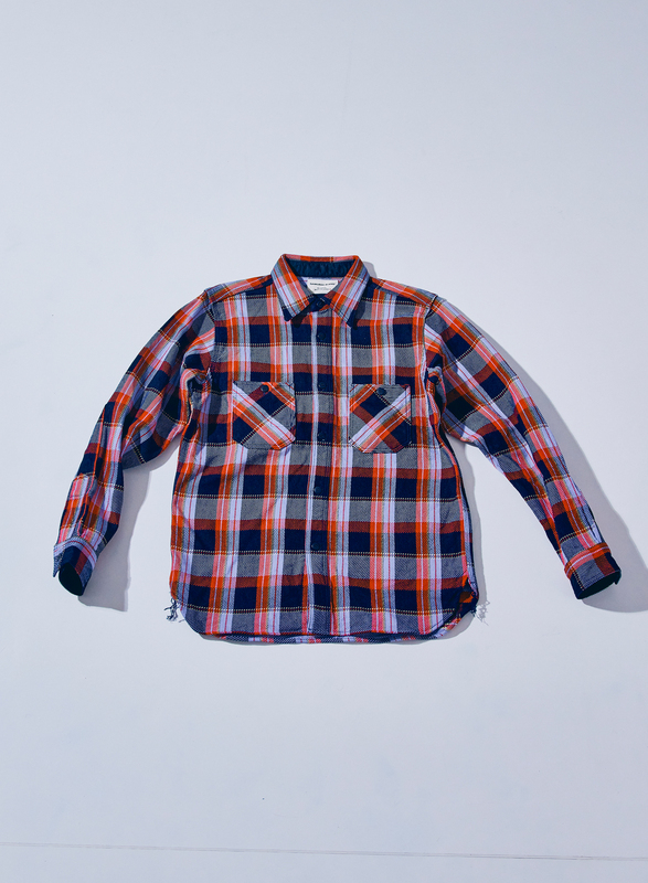 SIN25-01 ロープインディゴヘビーネルワークシャツ SIN2501 SAMURAIJEANS サムライジーンズネルシャツ 長袖シャツの画像
