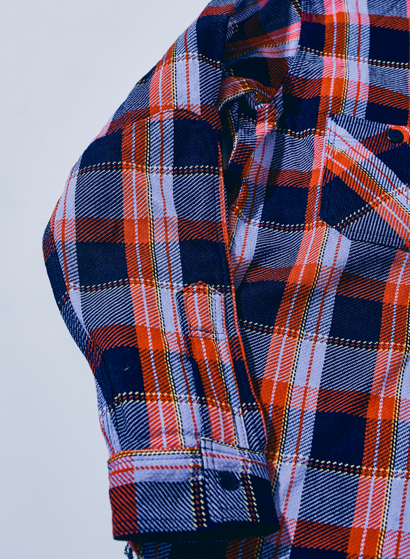 SIN25-01 ロープインディゴヘビーネルワークシャツ SIN2501 SAMURAIJEANS サムライジーンズネルシャツ 長袖シャツの画像