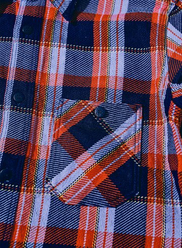 SIN25-01 ロープインディゴヘビーネルワークシャツ SIN2501 SAMURAIJEANS サムライジーンズネルシャツ 長袖シャツの画像