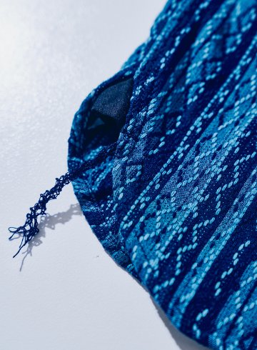 SSS25-SKS 藍 藍刺し子ストライプシャツ SSS25SKS SAMURAIJEANS サムライジーンズネルシャツ 長袖シャツの画像