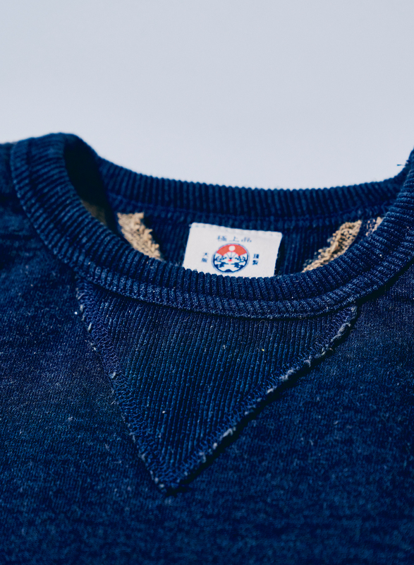 SIS25-101 ID 柿渋染めインディゴスウェットトレーナー SIS25101 SAMURAIJEANS サムライジーンズスウェット サムライジーンズスエットの画像