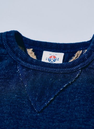 SIS25-101 ID 柿渋染めインディゴスウェットトレーナー SIS25101 SAMURAIJEANS サムライジーンズスウェット サムライジーンズスエットの画像