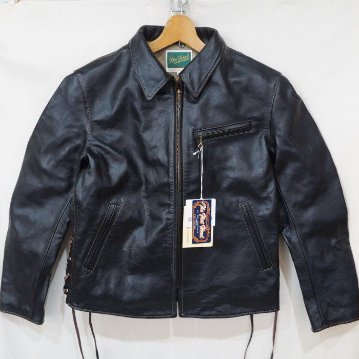 SRJ-01(ワケアリ品)-BK-サイズ42-1-SRJ-01のワケアリ品-SRJ01(ワケアリ品)THEFLATHEADフラットヘッドレザーウエア・フラットヘッド革ジャンの画像