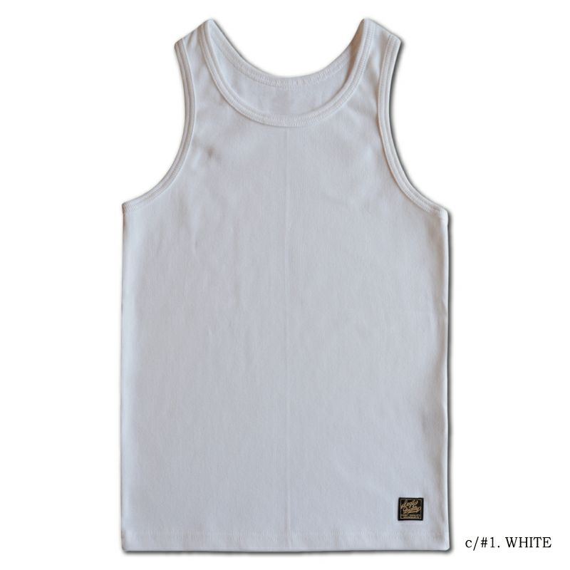 TNKP-00 WH リブタンクトップ TNKP00 DELUXEWARE デラックスウエアタンクトップの画像