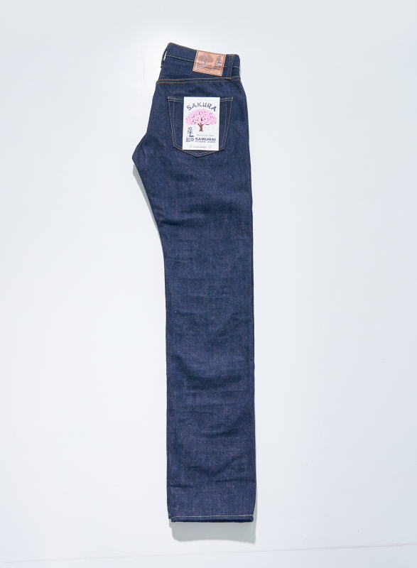 S500AX-SAKURA 藍+桜モデルストレート S500AXSAKURA SAMURAIJEANS サムライジーンズ-デニムジーンズの画像