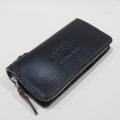 FN-WLZ6-5B4 FULL-ZIP COMPACT TRACKER FNWLZ65B4 FLATHEAD フラットヘッド手縫いレザーウォレット・フラットヘッド手縫いウォレット STOCKBURGの画像