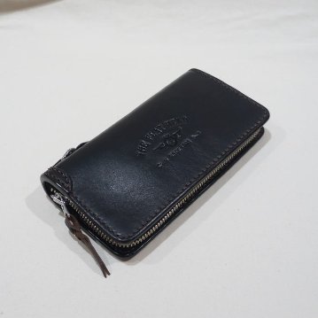 FN-WLZ6-5B4 FULL-ZIP COMPACT TRACKER FNWLZ65B4 FLATHEAD フラットヘッド手縫いレザーウォレット・フラットヘッド手縫いウォレット STOCKBURGの画像