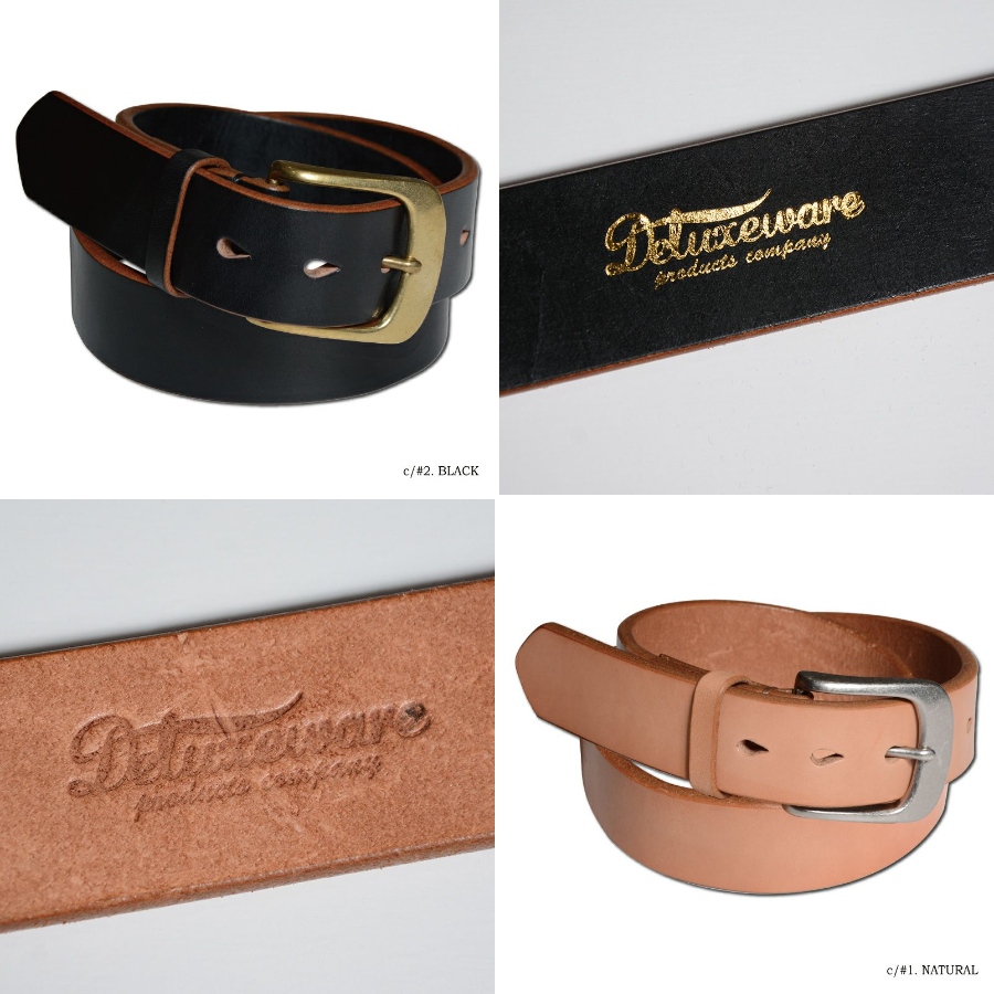 DBE-001 6MM LEATHER BELT DBE001 DELUXEWARE デラックスウエアベルト レザーベルト LEATHERBELTの画像
