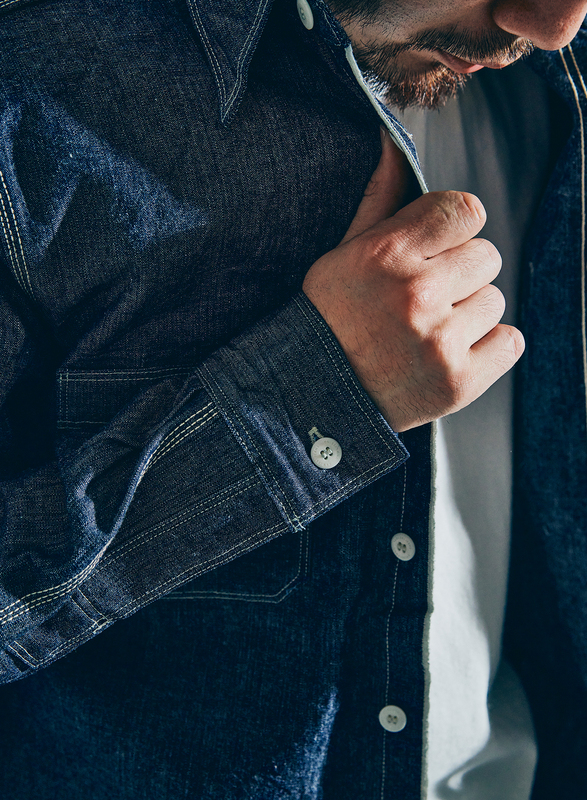 SJCBS25 ヘビーセルビッチシャンブレーシャツ SAMURAIJEANS サムライジーンズ シャツ 長袖シャツ シャンブレーシャツの画像