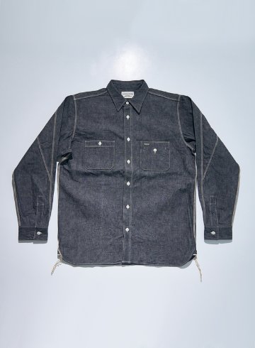 SJCBS25 ヘビーセルビッチシャンブレーシャツ SAMURAIJEANS サムライジーンズ シャツ 長袖シャツ シャンブレーシャツの画像