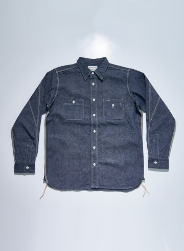SJCBS25 ヘビーセルビッチシャンブレーシャツ SAMURAIJEANS サムライジーンズ シャツ 長袖シャツ シャンブレーシャツの画像