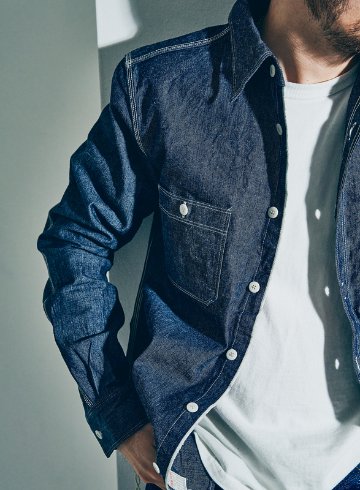 SJCBS25 ヘビーセルビッチシャンブレーシャツ SAMURAIJEANS サムライジーンズ シャツ 長袖シャツ シャンブレーシャツの画像
