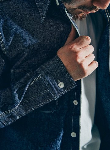SJCBS25 ヘビーセルビッチシャンブレーシャツ SAMURAIJEANS サムライジーンズ シャツ 長袖シャツ シャンブレーシャツの画像