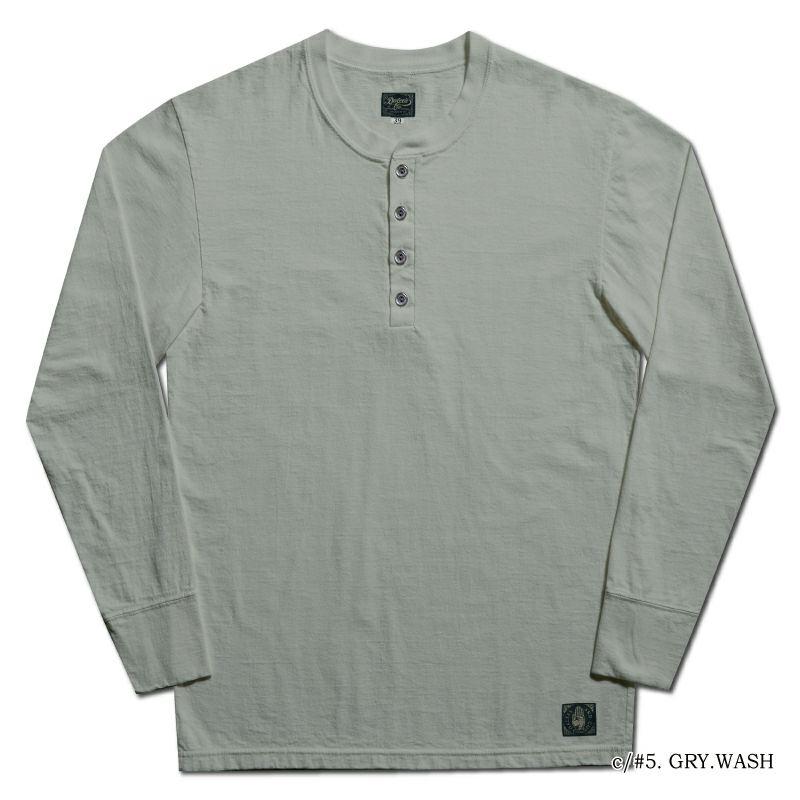 SPINNER.L GRY WORKER HENLEY NECK SPINNERL DELUXEWARE デラックスウエア DALEE'S ダリーズヘンリーネック長袖Tシャツの画像