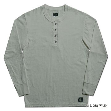 SPINNER.L GRY WORKER HENLEY NECK SPINNERL DELUXEWARE デラックスウエア DALEE'S ダリーズヘンリーネック長袖Tシャツの画像