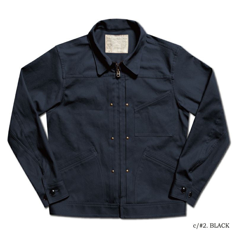 81B BK 30s DENIM ZIP JACKET DELUXEWARE デラックスウエアジャケット DALEE'S ダリーズアウター ジャケットの画像